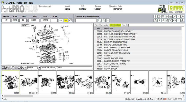 Clark ForkLift Parts Pro Plus EPC v542 Spare Parts Catalog 2024