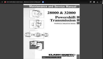 Clark ForkLift Full Set Service Manual Diezel365