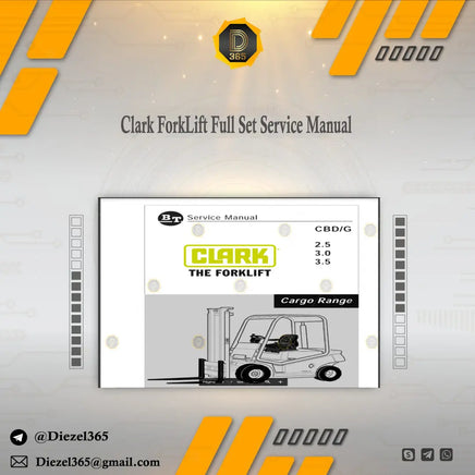 Clark ForkLift Full Set Service Manual Diezel365