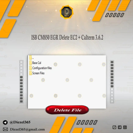 Commings ISB CM-850 EGR Delete EC2 + CaIterm 3.6.2 Diezel365