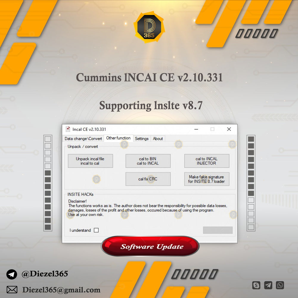 Commins lNCAI CE v2.10.331 Supporting lnslte v8.7