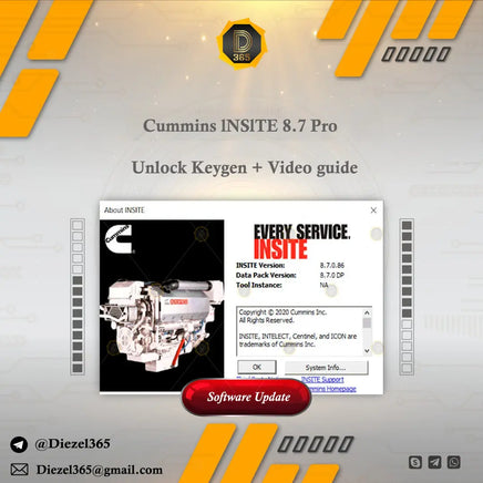Commlns lNSlTE 8.7 Pro + Unlock KG + Video guide Diezel365