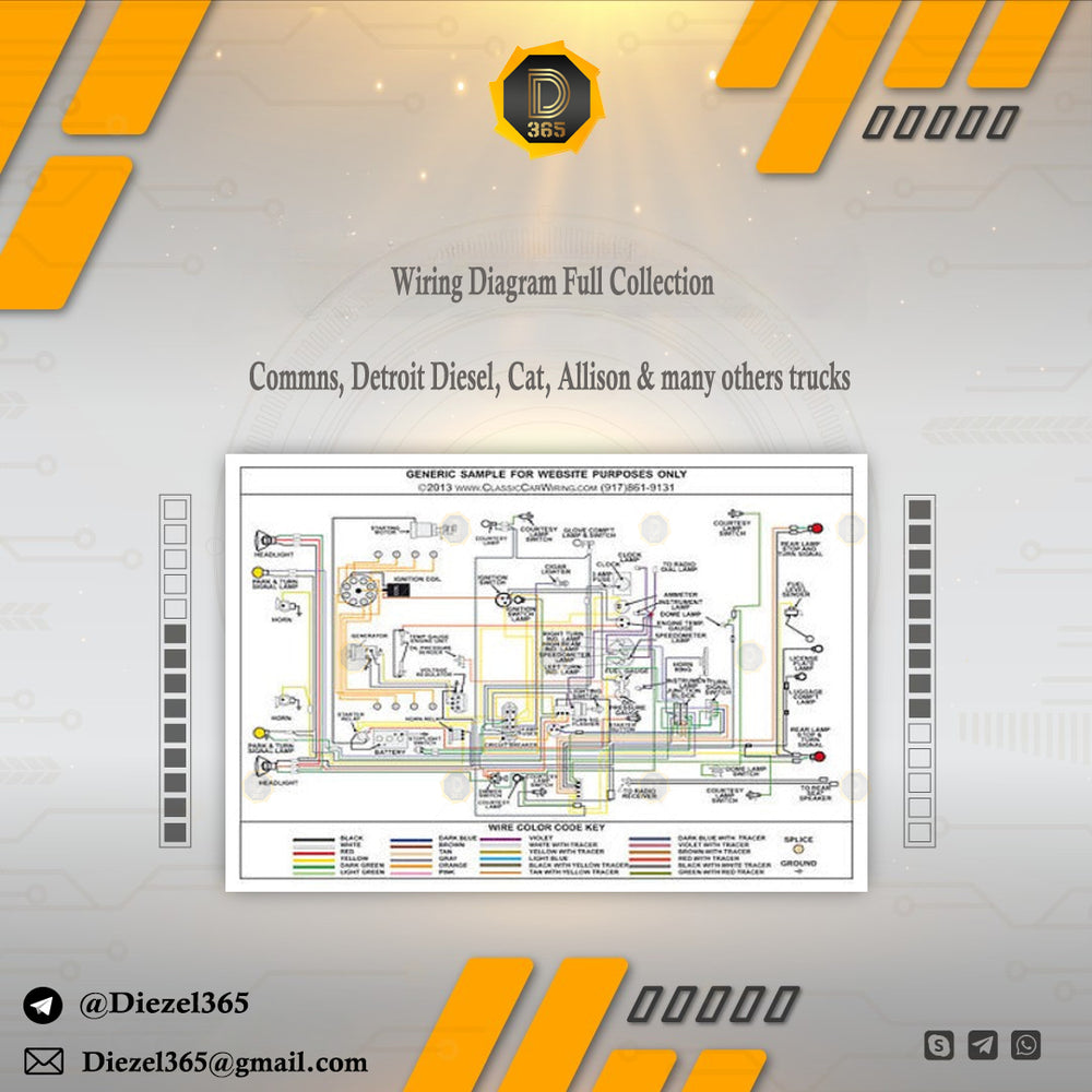 Commns, Detroit Diesel, Cat, Allison & many others trucks Wiring Diagram Full Collection