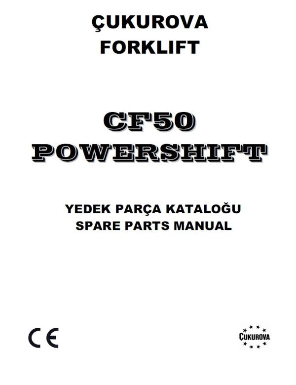 Cukurova Forklift Truck Collection Manuals PDF