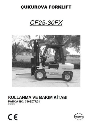 Cukurova Forklift Truck Collection Manuals PDF Diezel365