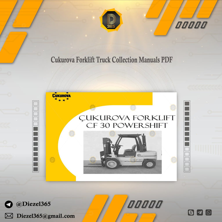 Cukurova Forklift Truck Collection Manuals PDF