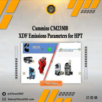 Commins CM2350B - XDF Emissions Parameters for HPT Diezel365