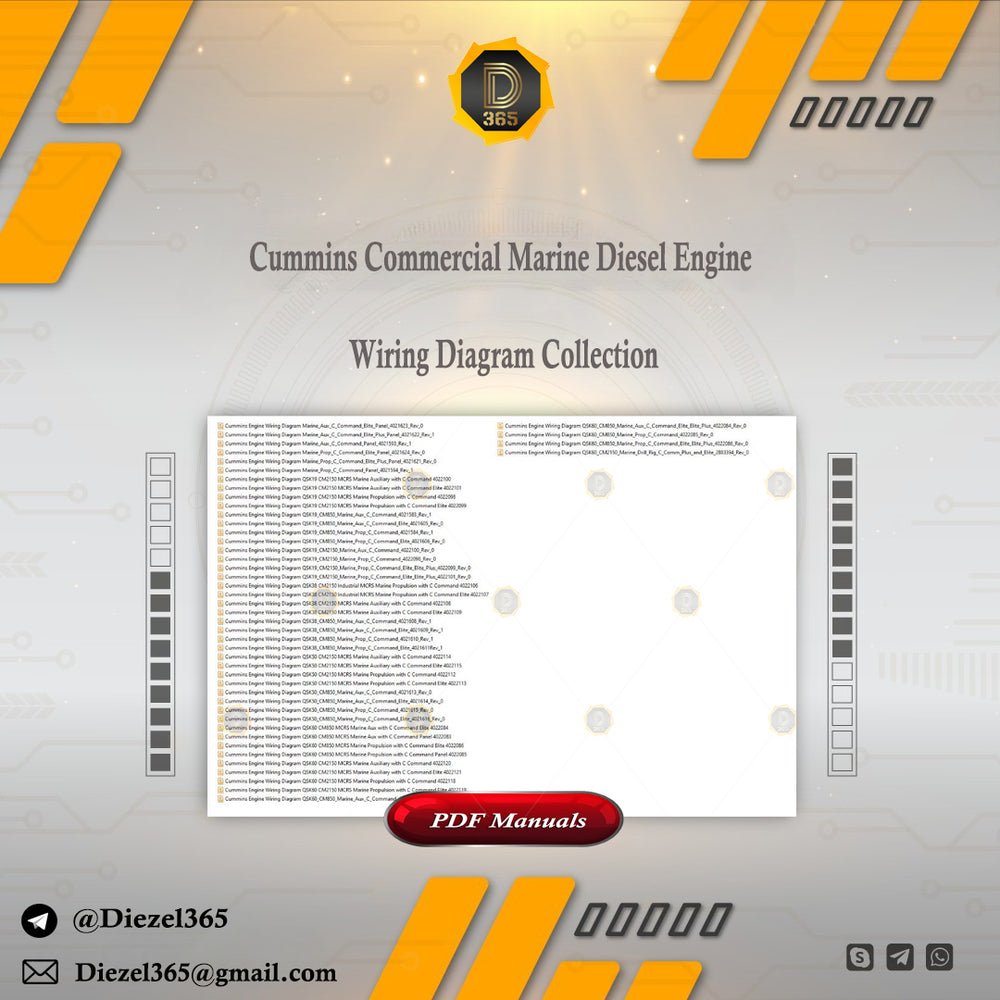 Commins Commercial Marine Diesel Engine Wiring Diagram Collection