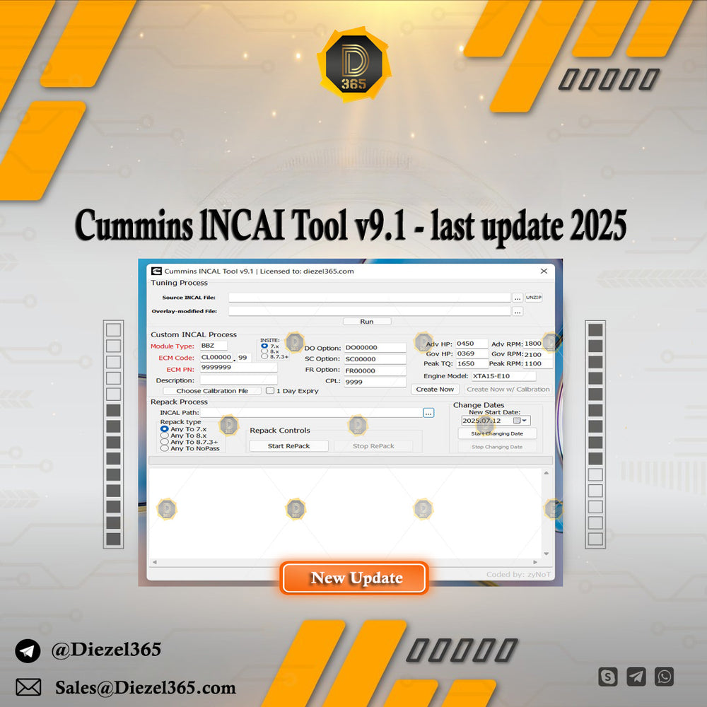 Commins lNCAI Tool v9.1 - last update