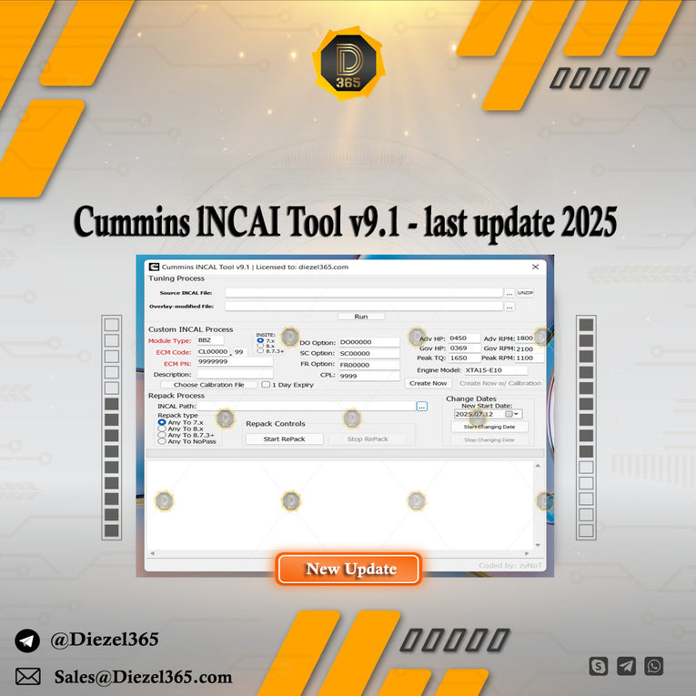Commins lNCAI Tool v9.1 - last update