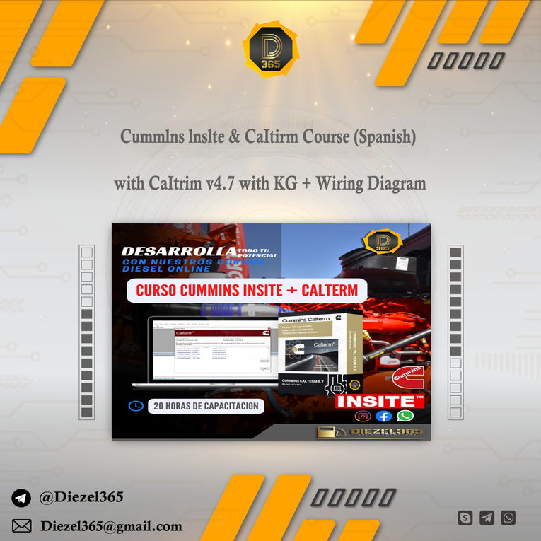 Cummlns lnslte & CaItirm Course (Spanish) + CaItrim v4.7 with KG + Wiring Diagram