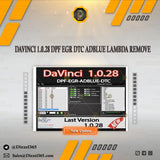 DAVINCI 1.0.28 DPF EGR DTC ADBLUE LAMBDA REMOVE Diezel365