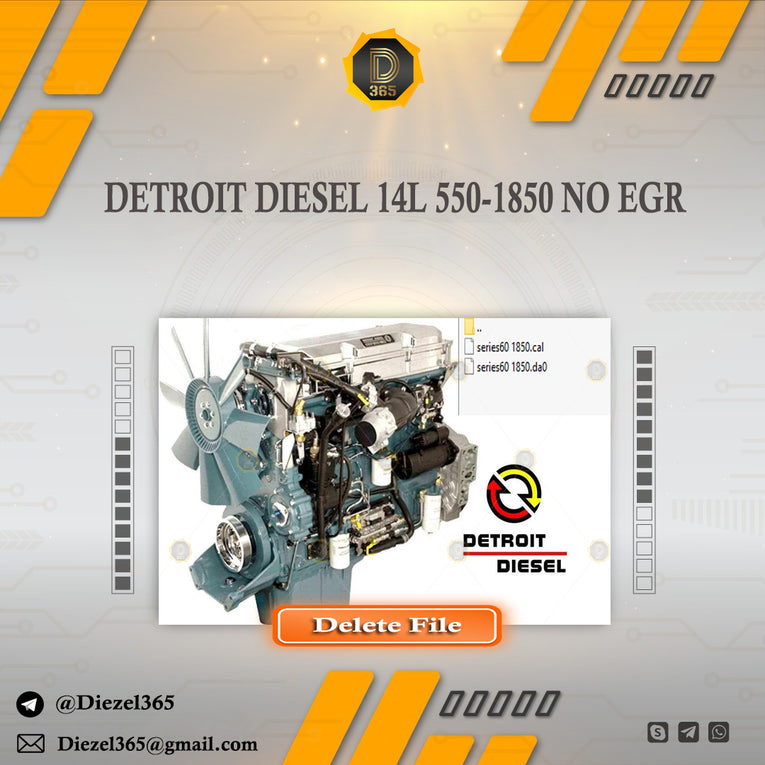 DETROIT Diesel 14L 550-1850 NO EGR