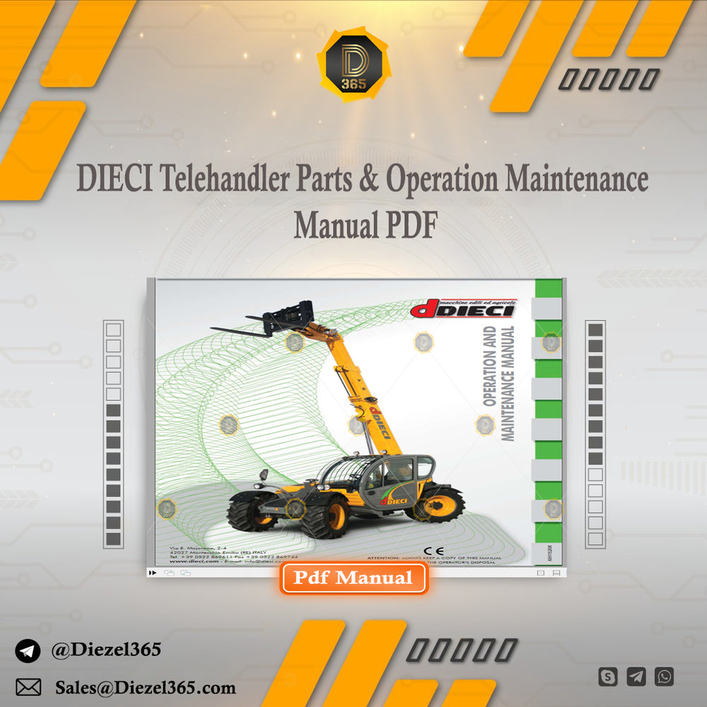 DIECI Telehandler Parts & Operation Maintenance Manual PDF – ⛽ Diezel365