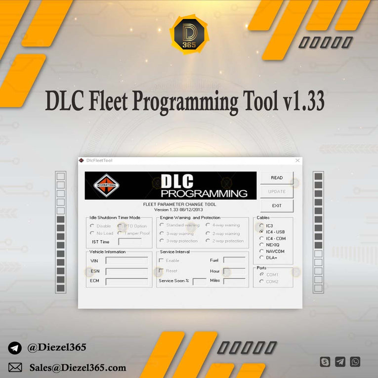 International DLC Fleet Programming Tool v1.33 Unlocked