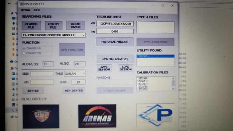 GM DPS FILES V2.1 + SEED KEY 5 BYTES