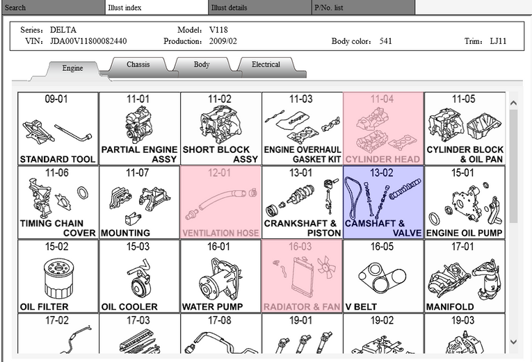 Daihatsu Parts Catalog