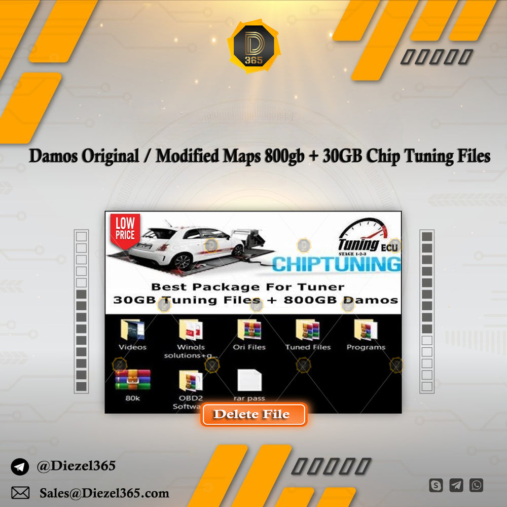 Damos Original / Modified Maps 800gb + 30GB Chip Tuning Files