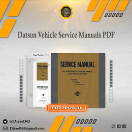 Datsun Vehicle Service Manuals PDF Diezel365