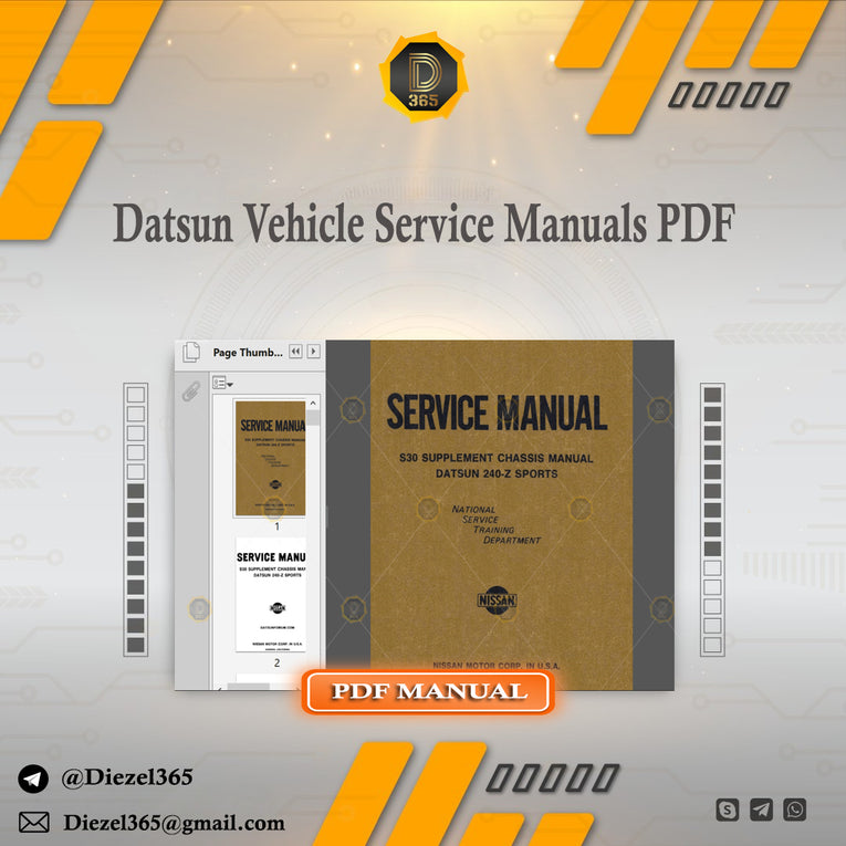 Datsun Vehicle Service Manuals PDF