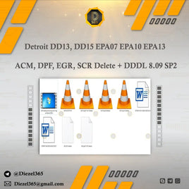 Detroit DD13, DD15 EPA07 EPA10 EPA13 ACM, DPF, EGR, SCR Delete + DDDL 8.09 SP2 Diezel365