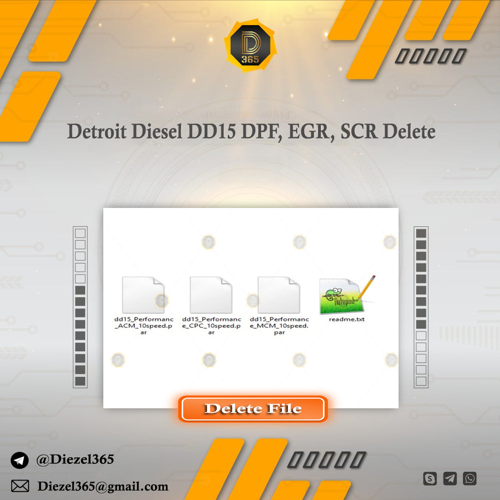 Detroit Diesel DD15 DPF, EGR, SCR Delete