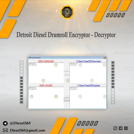 Detroit Diesel Drumroll Encryptor - Decryptor Diezel365
