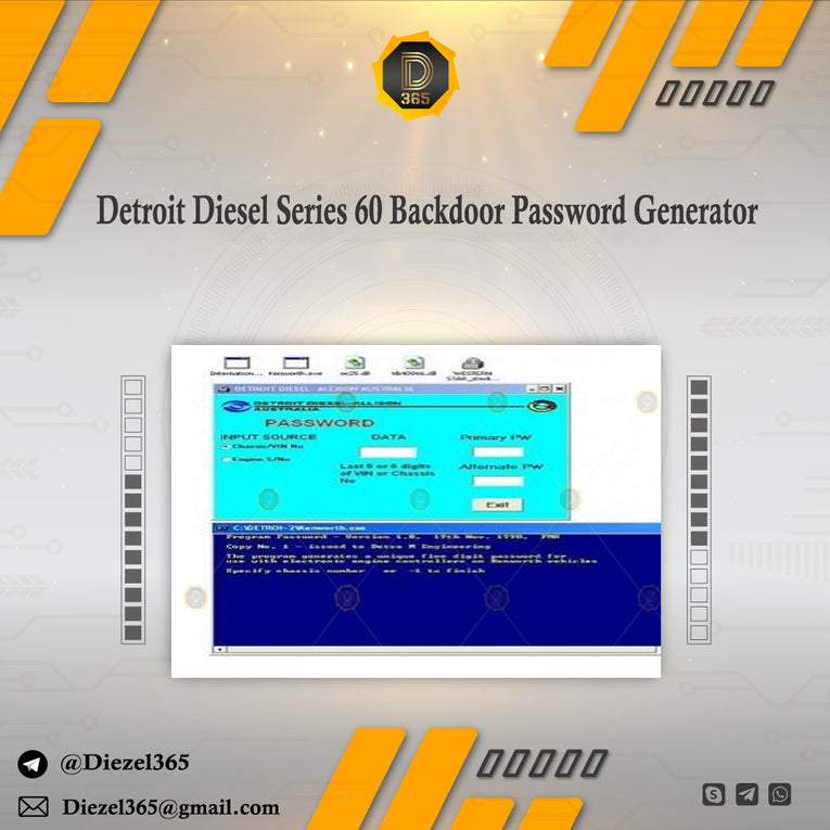 Detroit Diesel Series 60 Backdoor Password Generator