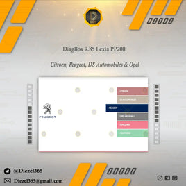 DiagBox 9.85 Lexia PP200 Citroen, Peugeot, DS Automobiles & Opel Diezel365