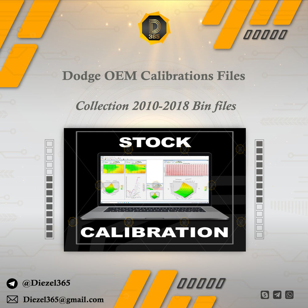 Dodge OEM Calibrations Files Collection 2010-2018 Bin files