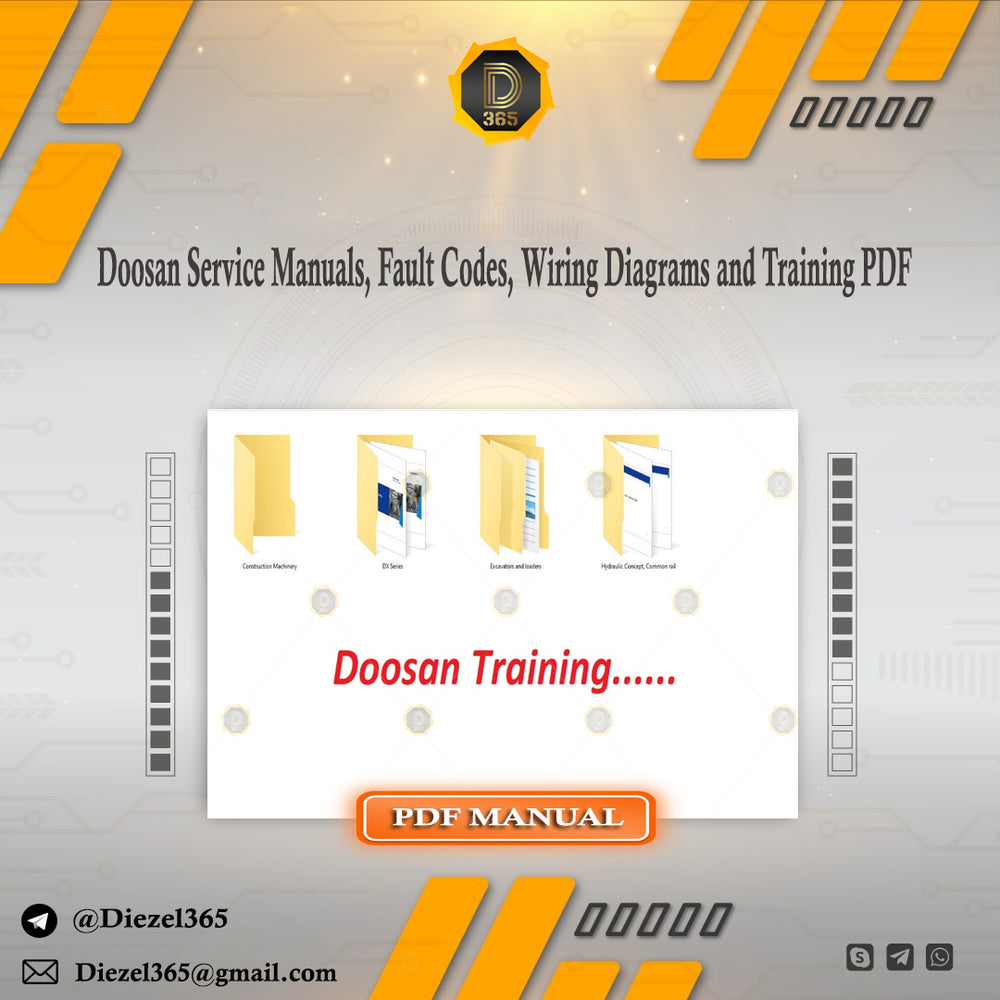 Doosan Service Manuals, Fault Codes and Wiring Diagrams + Training PDF