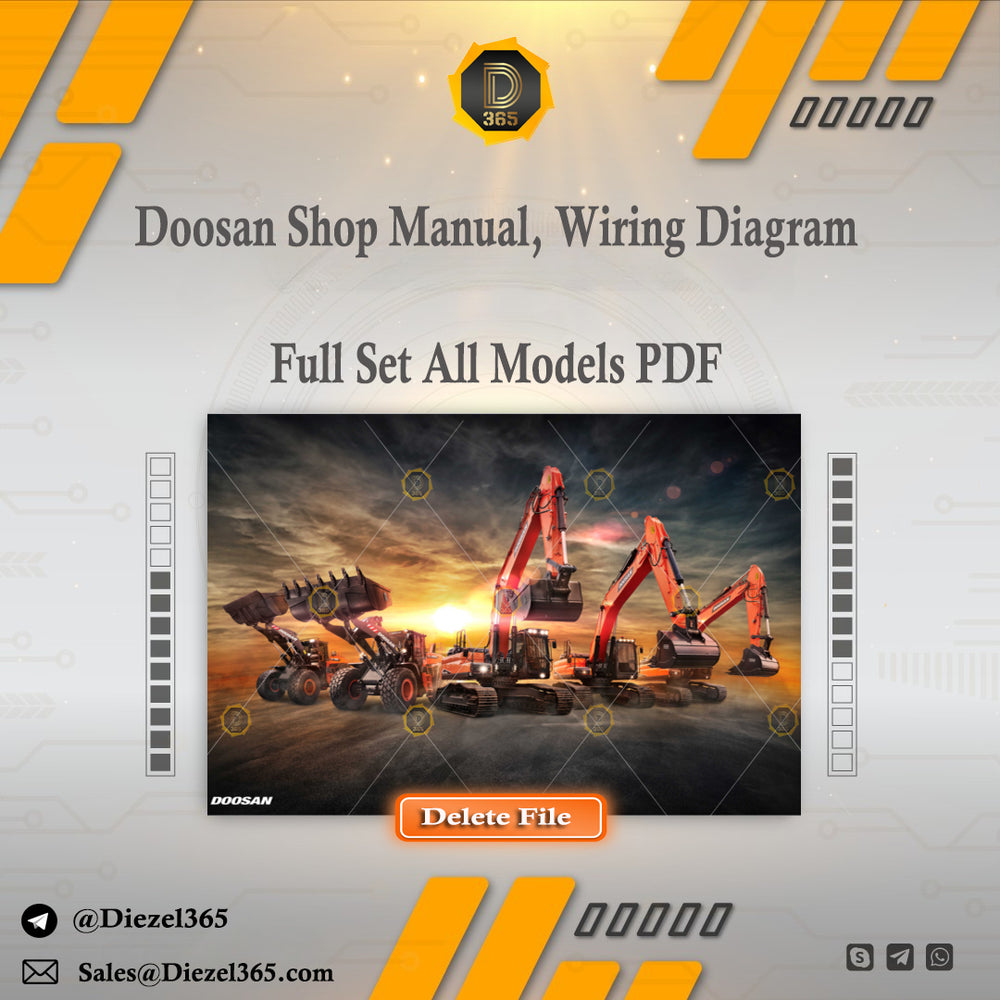 Doosan Shop Manual & Wiring Diagram Full Set All Models PDF