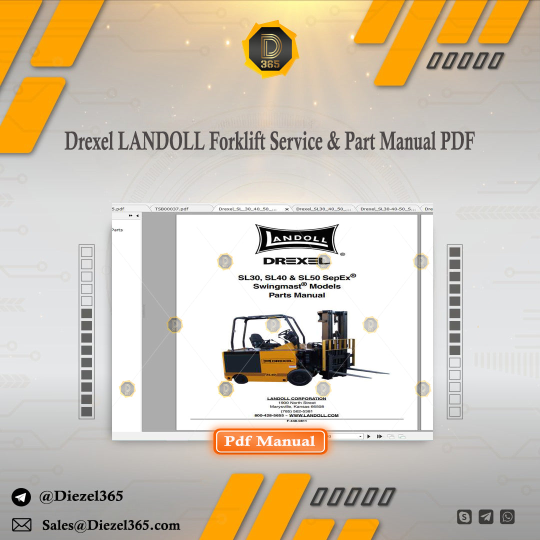 Drexel LANDOLL Forklift Service & Part Manual PDF – ⛽ Diezel365