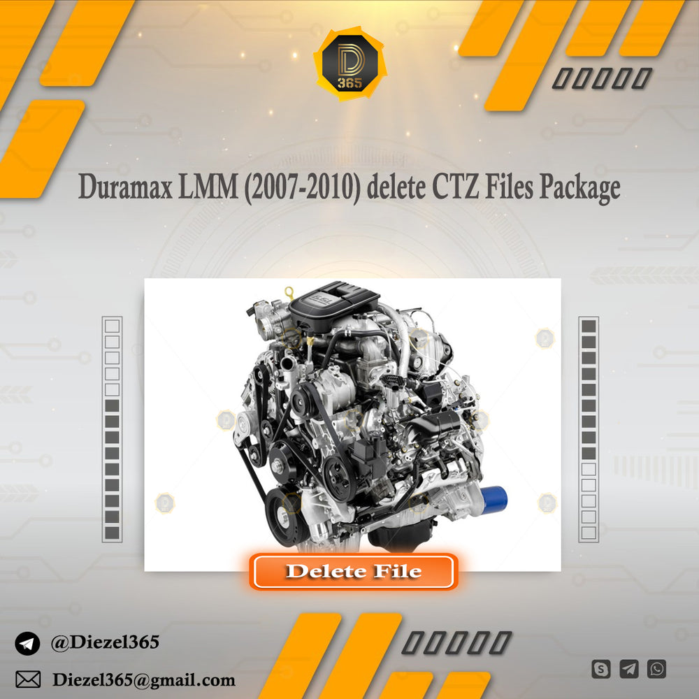 Duramax LMM (2007-2010) delete CTZ Files Package