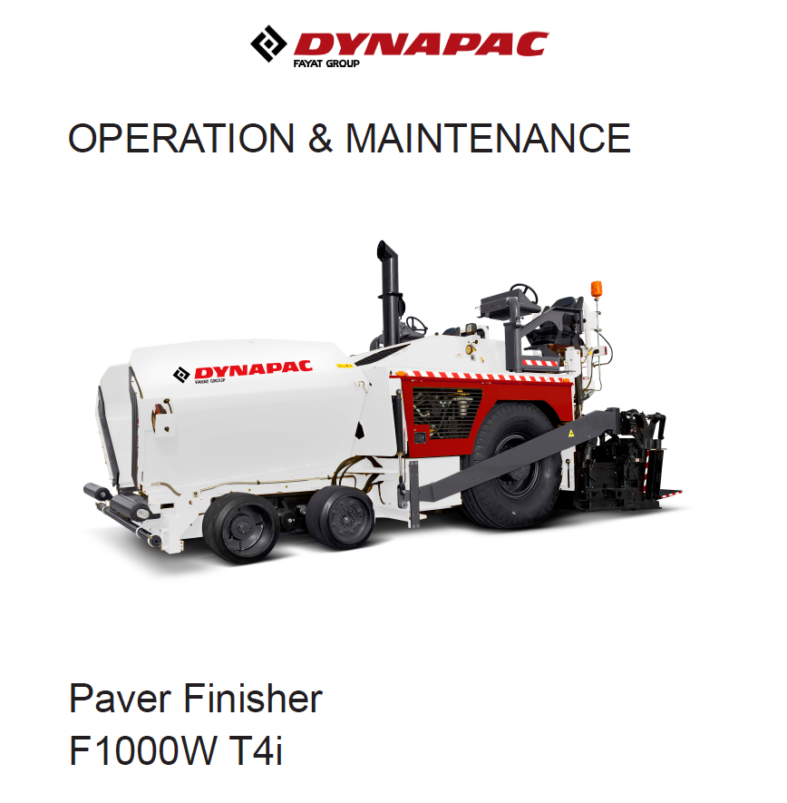 Dynapac Operation & Maintenance Manual PDF