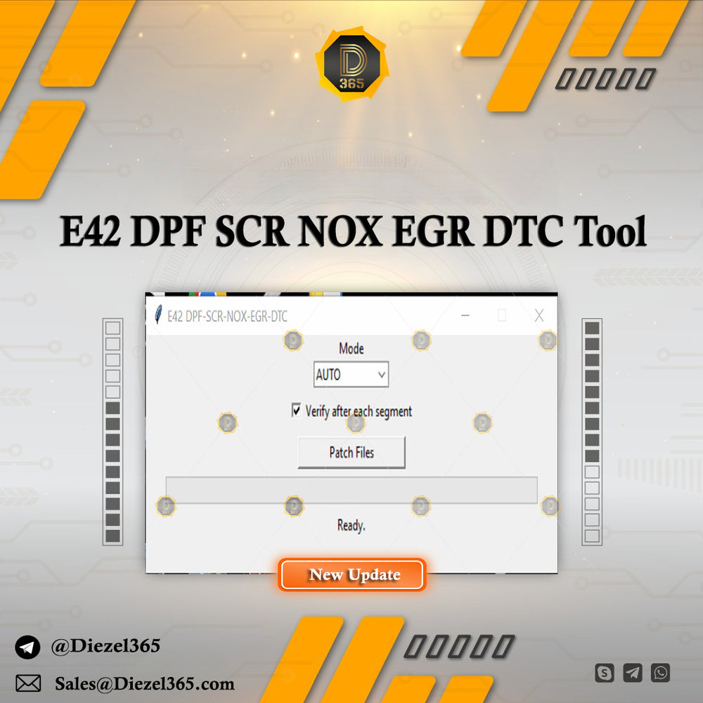E42 DPF SCR NOX EGR DTC Tool 2025 + Using guide + HPT editor tool