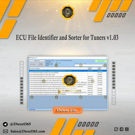 ECU File Identifier and Sorter for Tuners v1.03 Diezel365