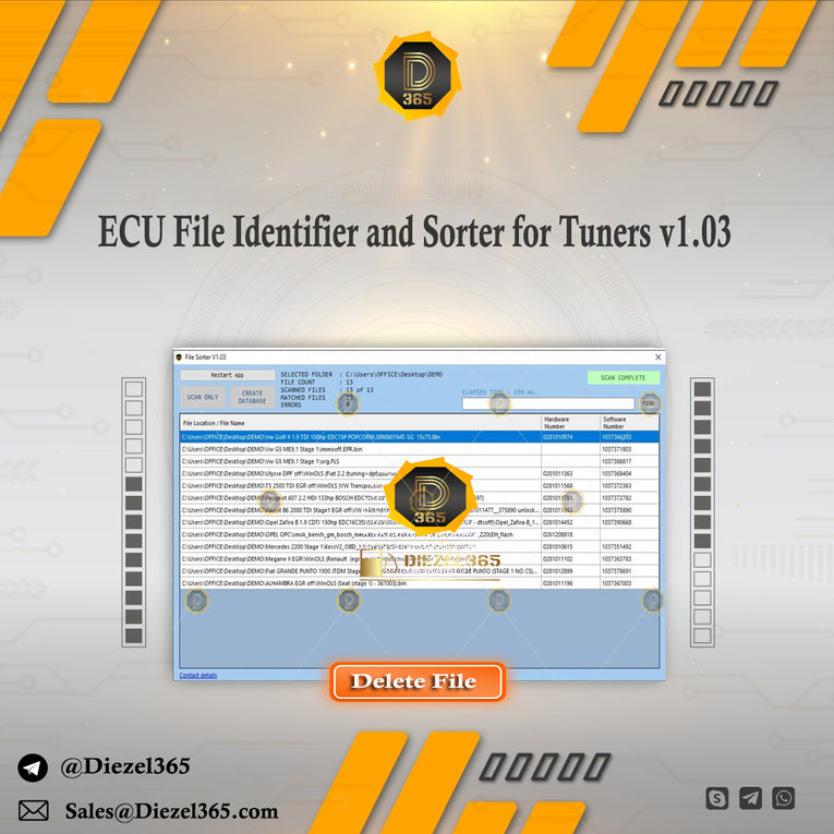 ECU File Identifier and Sorter for Tuners v1.03