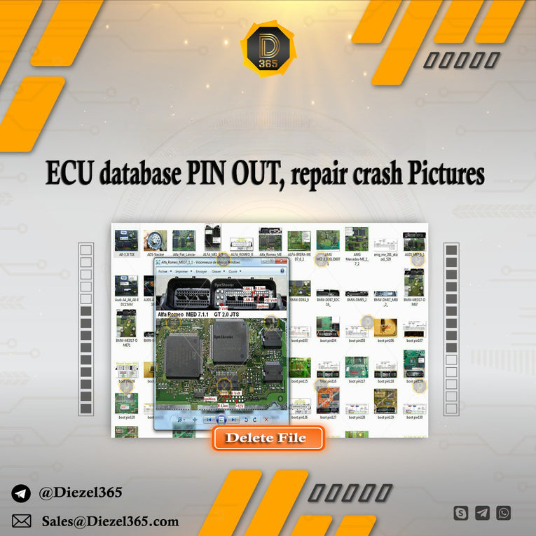 BIG ECU database PIN OUT, repair crash Pictures / Images Schematics