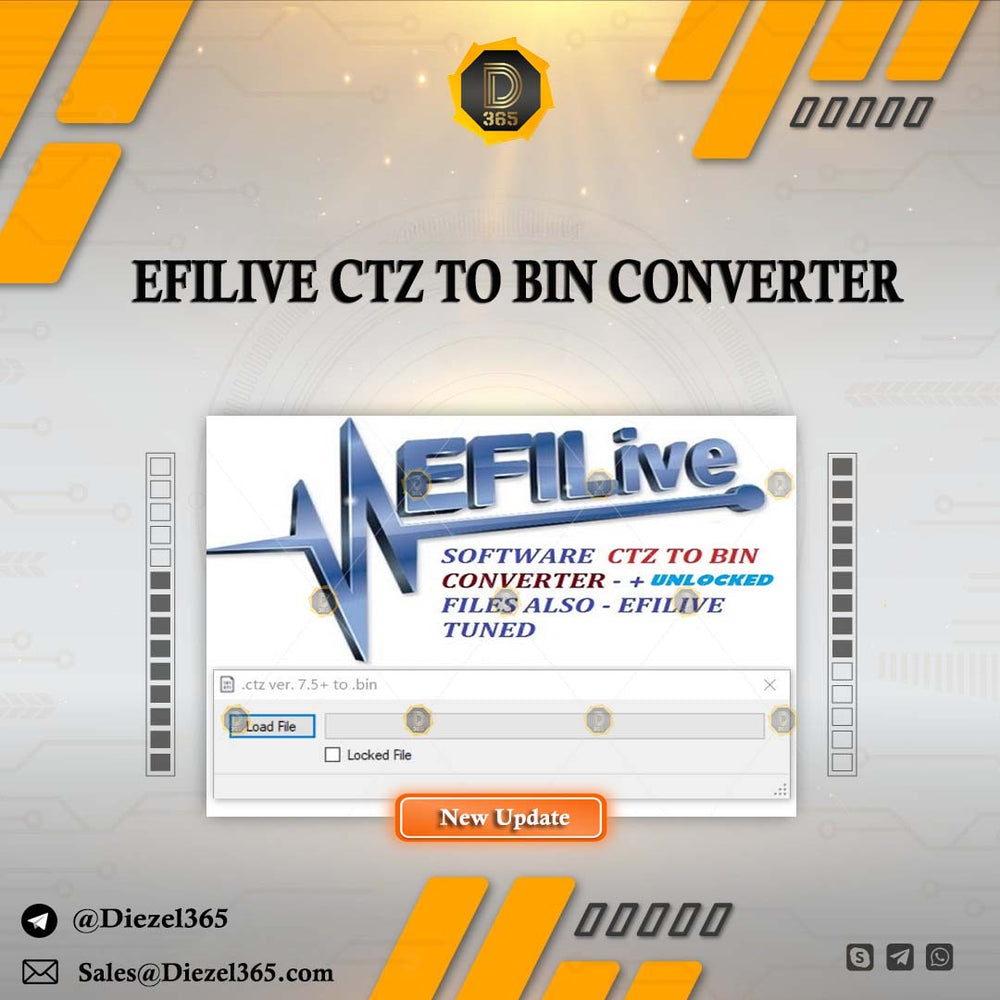 EFILIVE CTZ TO BIN CONVERTER SOFTWARE + UNLOCKER 2024