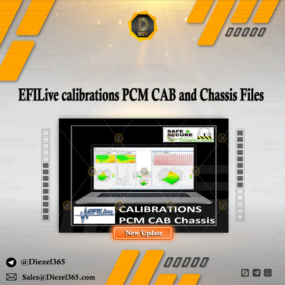 EFILive Commins (06-18) calibrations PCM CAB and Chassis Files