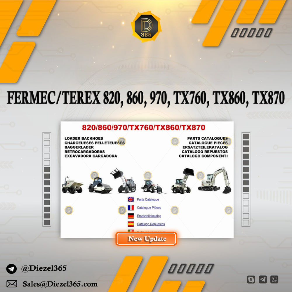 FERMEC – TEREX 820, 860, 970, TX760, TX860, TX870 Parts Catalog