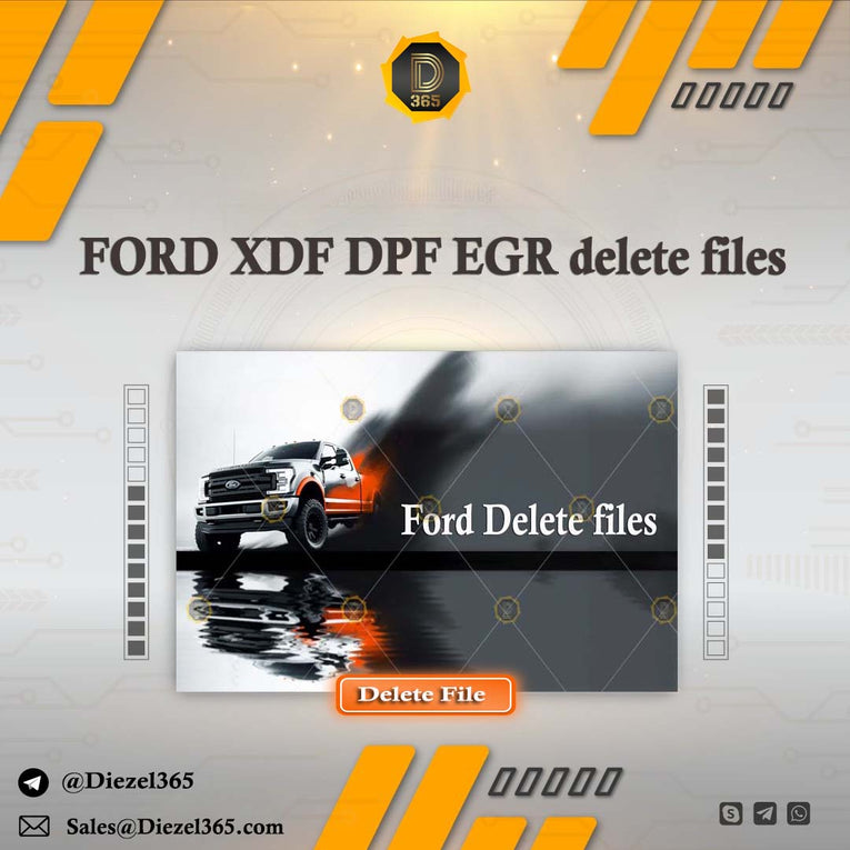 FORD XDF DPF EGR delete files + Removal guide