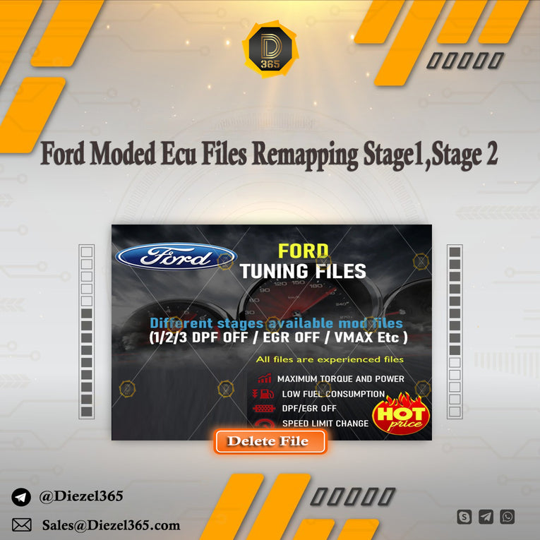 Ford Moded Ecu Files Remapping Stage1,Stage 2...etc