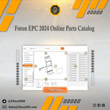 Foton EPC 2024 Online Parts Catalog Diezel365