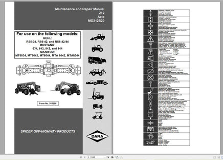 GEHL Machinery Heavy Equipment 2022 Service Manuals, Hydraulic & Electrical Schematic DVD Diezel365