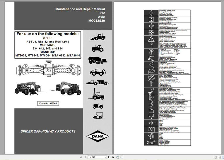 GEHL Machinery Heavy Equipment 2022 Service Manuals, Hydraulic & Electrical Schematic DVD