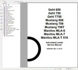 GEHL Machinery Heavy Equipment 2022 Service Manuals, Hydraulic & Electrical Schematic DVD Diezel365