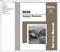 GEHL Machinery Heavy Equipment 2022 Service Manuals, Hydraulic & Electrical Schematic DVD Diezel365