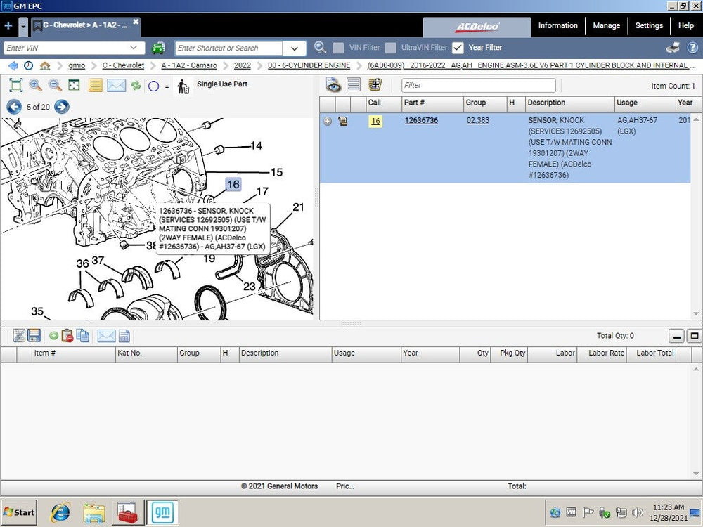 General Motors GMIO EPC Parts Catalog 06.2025